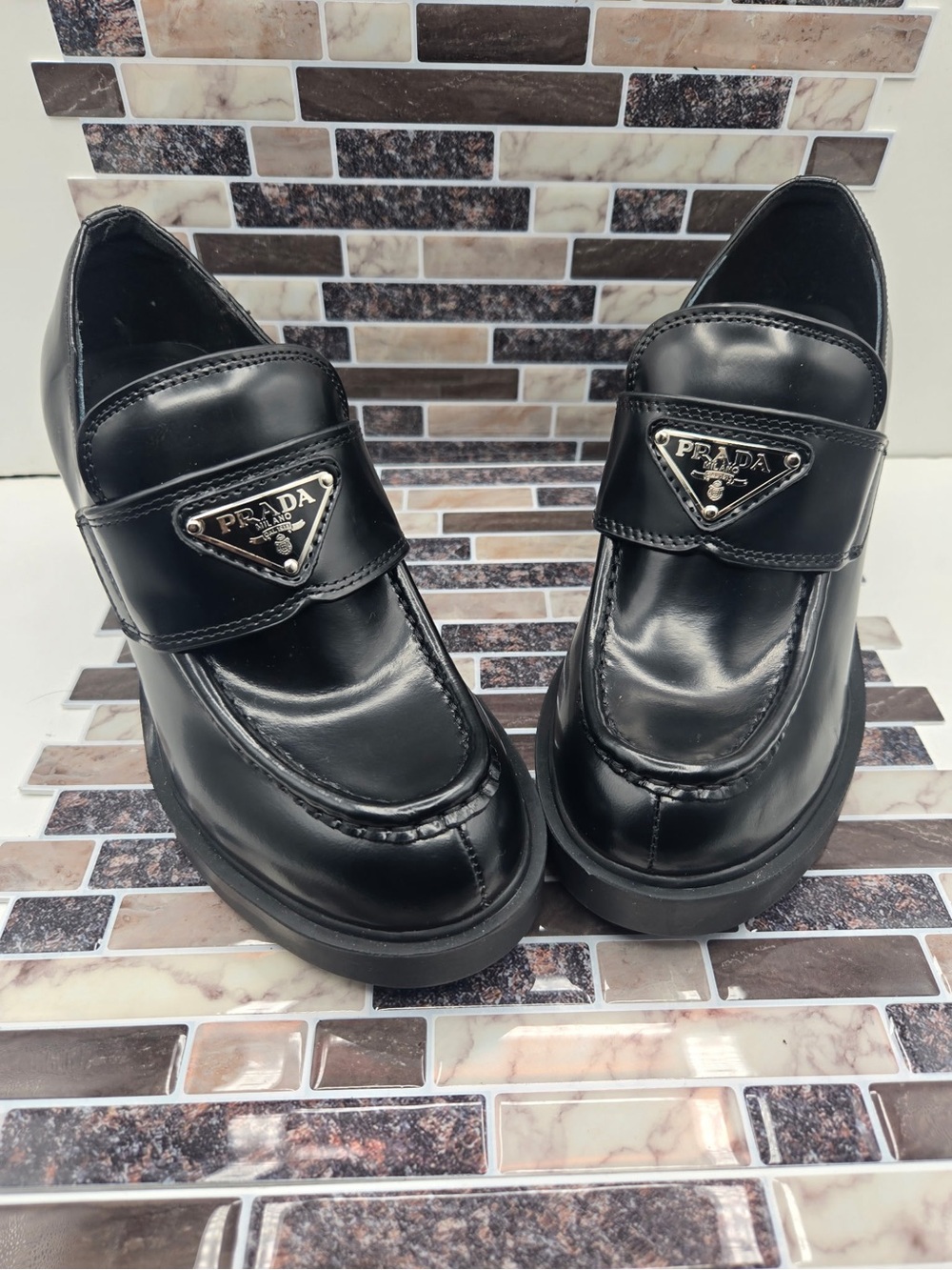 Prada Black Leather Women’s Loafers